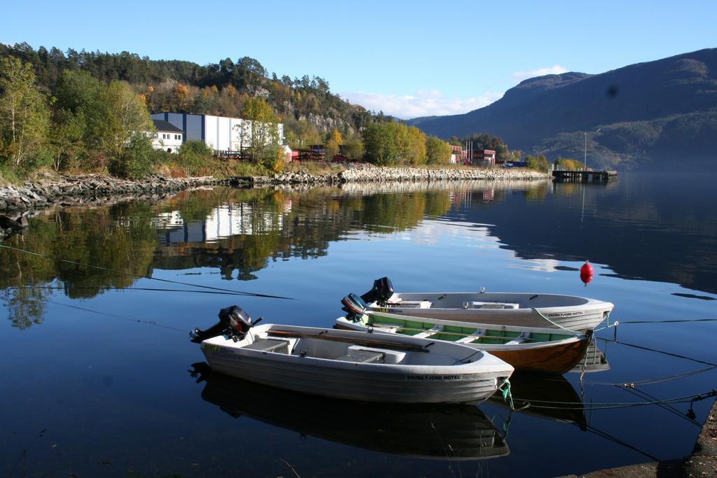 Sauda Fjord Camping Hotell Saudasjøen Eksteriør bilde